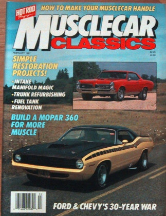 MUSCLECAR CLASSICS 1987 FEB - CHEVY vs FORD